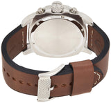 Fossil Modern Machine White Dial Brown Leather Strap Watch for Men - FS4929 Buy Now By Fossil