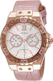 Guess Limelight Quartz Analog White Dial Pink Leather Strap Watch For Women - W0775l3 Buy Now By Guess