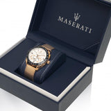 Maserati Traguardo 45mm Chronograph Rose Gold Mesh Strap White Dial Watch For Men - R8873612011 Buy Now By Maserati