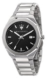 Maserati Stile Analog Black Dial Silver Steel Strap Watch For Men - R8853142003 Buy Now By Maserati