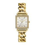 Guess Vanity Diamonds Silver Dial Gold Steel Strap Watch for Women - W1030L2 Buy Now By Guess