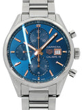 Tag Heuer Carrera Automatic Chronograph Blue Dial Silver Steel Strap Watch for Men - CBK2115.BA0715 Buy Now By Tag Heuer