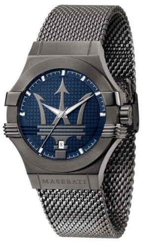 Maserati Potenza Quartz Blue Dial Grey Mesh Bracelet Watch For Men - R8853108005 Buy Now By Maserati