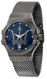 Maserati Potenza Quartz Blue Dial Grey Mesh Bracelet Watch For Men - R8853108005 Buy Now By Maserati