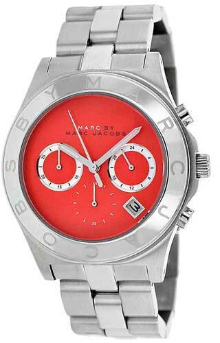 Marc Jacobs Blade Orange Dial Silver Steel Strap Watch for Women - MBM3306 Buy Now By Marc Jacobs