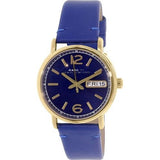 Marc Jacobs Fergus Blue Dial Blue Leather Strap Watch for Women - MBM8650 Buy Now By Marc Jacobs