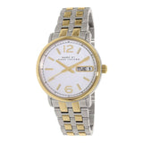 Marc Jacobs Fergus Silver Dial Two Tone Steel Strap Watch for Women - MBM8652 Buy Now By Marc Jacobs
