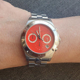 Marc Jacobs Blade Orange Dial Silver Steel Strap Watch for Women - MBM3306 Buy Now By Marc Jacobs