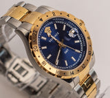 Versace Hellenyium GMT Blue Dial Two Tone Steel Strap Watch for Men - V11060017 Buy Now By Versace