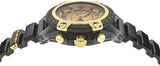 Versace Icon Active Chrono Gold Dial Black Silicone Strap Unisex Watch - VEZ701623 Buy Now By Versace