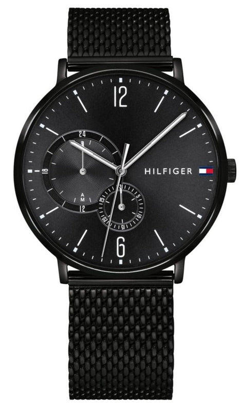 Tommy Hilfiger Brooklyn Black Dial Black Mesh Bracelet Watch for Men - 1791507 Buy Now By Tommy Hilfiger