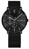 Tommy Hilfiger Brooklyn Black Dial Black Mesh Bracelet Watch for Men - 1791507 Buy Now By Tommy Hilfiger
