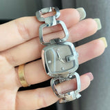 Gucci G Gucci Brown Dial Silver Steel Strap Watch For Women - YA125503 Buy Now By Gucci