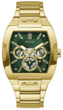 Guess Phoenix Multi Function Green Dial Gold Steel Strap Watch for Men - GW0456G3 Buy Now By Guess