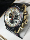 Versace V-Ray Chronograph White Dial Black Leather Strap Watch for Men - VDB040014 Buy Now By Versace
