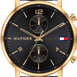 Tommy Hilfiger Daniel Black Dial Black Leather Strap Watch for Men - 1710417 Buy Now By Tommy Hilfiger