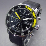 IWC Aquatimer Automatic Chronograph Black Dial Black Rubber Strap Watch for Men - IW376709 Buy Now By IWC