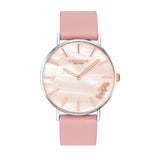 Coach Perry Mother of Pearl Pink Dial Pink Leather Strap Watch for Women - 14503244 Buy Now By Coach