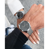 Calvin Klein Minimal Grey Dial Silver Mesh Bracelet Watch for Men - K3M211Y3 Buy Now By Calvin Klein