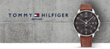 Tommy Hilfiger West Chronograph Grey Dial Brown Leather Strap Watch For Men - 1791710 Buy Now By Tommy Hilfiger