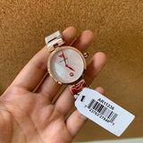 Emporio Armani Arianna White Mother of Pearl Dial Rose Gold Steel Strap Watch For Women - AR11236 Buy Now By Emporio Armani