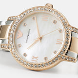 Emporio Armani Cleo Mother of Pearl Dial Two Tone Steel Strap Watch For Women - AR11499 Buy Now By Emporio Armani