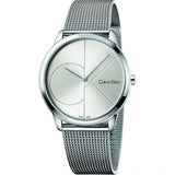 Calvin Klein Minimal Silver Dial Silver Mesh Bracelet Watch for Men - K3M2112Z Buy Now By Calvin Klein