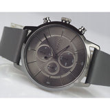 Hugo Boss Architectural Grey Dial Grey Leather Strap Watch for Men - 1513570 Buy Now By Hugo Boss