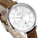 Fossil Jacqueline White Dial Brown Leather Strap Watch for Women - ES3708 Buy Now By Fossil