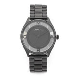 Marc Jacobs Tether Transparent Black Dial Black Steel Strap Watch for Women - MBM3419 Buy Now By Marc Jacobs