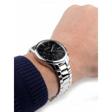 Hugo Boss Commander Black Dial Silver Steel Strap Watch for Men - 1513433 Buy Now By Hugo Boss