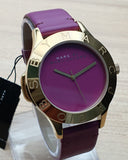 Marc Jacobs Purple Dial Purple Leather Strap Watch for Women - MBM1209 Buy Now By Marc Jacobs