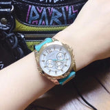 Guess Intrepid 2 Silver Dial Two Tone Rubber Strap Watch For Women - W0325L4 Buy Now By Guess