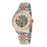 Fossil Townsman Automatic Skeleton White Dial Two Tone Steel Strap Watch for Men - ME3075 Buy Now By Fossil