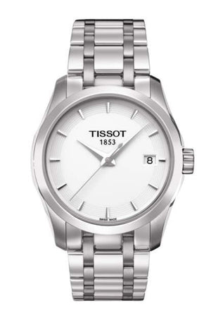 Tissot T Trend Couturier White Dial Silver Steel Strap Watch For Women - T035.210.11.011.00 Buy Now By Tissot
