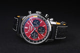 Breitling Top Time B01 Chevrolet Corvette Red Dial Black Leather Strap Watch for Men - AB01761A1K1X1 Buy Now By Breitling