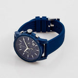 Armani Exchange Outerbanks Chronograph Blue Dial Blue Silicone Strap Watch For Men - AX1327 Buy Now By Armani Exchange