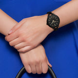 Michael Kors Slim Runway Black Dial Black Steel Strap Watch for Women - MK3317 Buy Now By Michael Kors