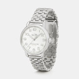Coach Delancey Classic White Dial Silver Steel Strap Watch for Women - 14502260 Buy Now By Coach