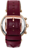 Michael Kors Parker Chronograph Red Dial Red Leather Strap Watch For Women - MK6986 Buy Now By Michael Kors