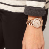 Marc Jacobs Marci Crystals Rose Gold Dial Rose Gold Steel Strap Watch for Women - MBM3192 Buy Now By Marc Jacobs