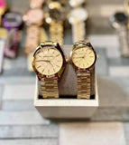 Michael Kors Slim Runway Gold Dial Gold Steel Strap Watch for Women - MK3335 Buy Now By Michael Kors