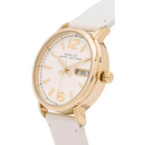 Marc Jacobs Fergus White Dial White Leather Strap Watch for Women - MBM8653 Buy Now By Marc Jacobs