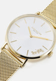 Coach Perry White Dial Gold Mesh Bracelet Watch for Women - 14503125 Buy Now By Coach