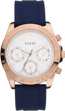 Guess Eclipse White Dial Blue Rubber Strap Watch for Women - GW0315L2 Buy Now By Guess