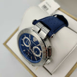 Versace Aion Chronograph Blue Dial Blue Leather Strap Watch for Men - VE1D01220 Buy Now By Versace