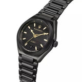 Maserati Triconic Analog Black Dial Black Steel Strap Watch For Men - R8853139004 Buy Now By Maserati