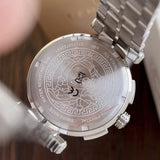 Versace Aion Chronograph Black Dial Silver Steel Strap Watch for Men - VBR080017 Buy Now By Versace