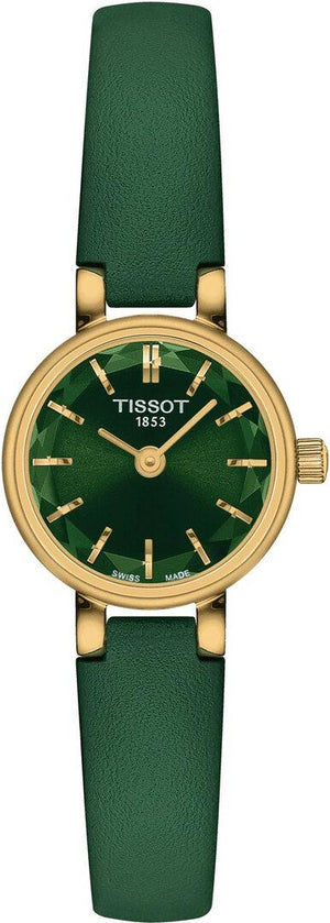 Tissot Lovely Round Green Mother of Pearl Dial Green Leather Strap Watch for Women - T140.009.36.091.00 Buy Now By Tissot