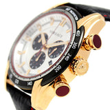 Versace V-Ray Chronograph White Dial Black Leather Strap Watch for Men - VDB040014 Buy Now By Versace